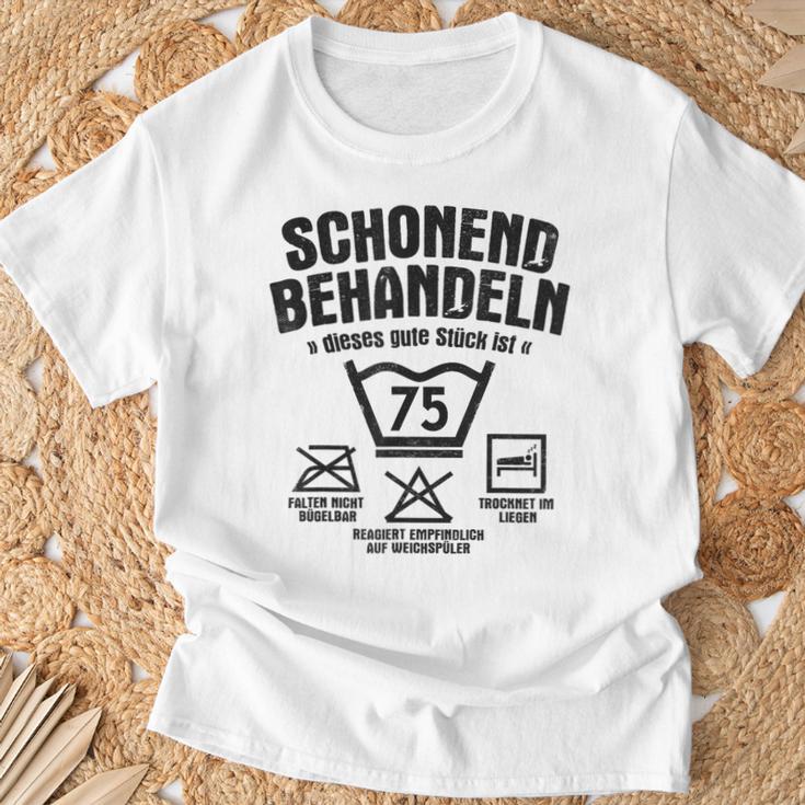 Dieses Gute Stück Ist 75 Schonend Treateln 75Th Birthday T-Shirt Geschenke für alte Männer