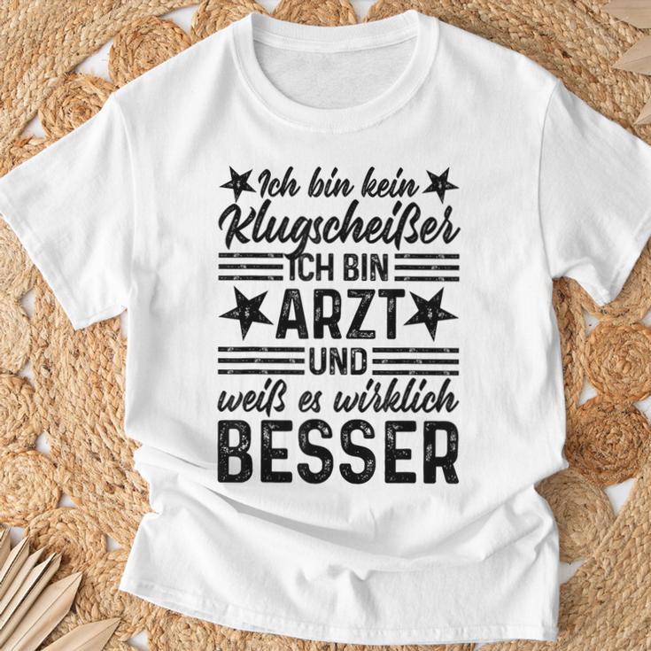 Doctor Ich Bin Kein Klugscheißer T-Shirt Geschenke für alte Männer