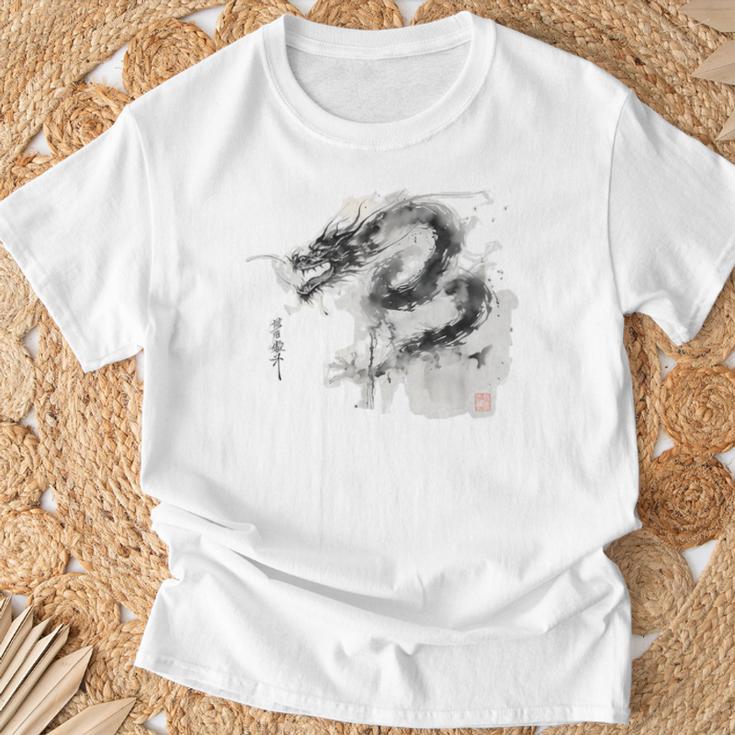 Dragon Japonais Menaçant T-Shirt Cadeaux pour les vieillards