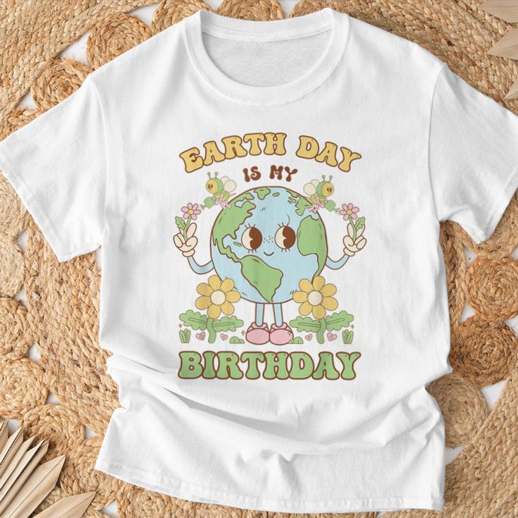 Earth Day Is My Birthday April 22Nd Nature Conservation T-Shirt Gifts for Old Men
