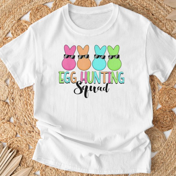 Egg Hunting Squad Cute Bunny Rabbit Lover Happy Easter Day T-Shirt Gifts for Old Men
