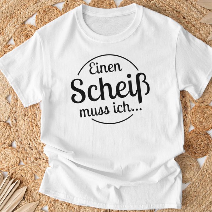 Einen Scheiß Muss Ich White T-Shirt Geschenke für alte Männer