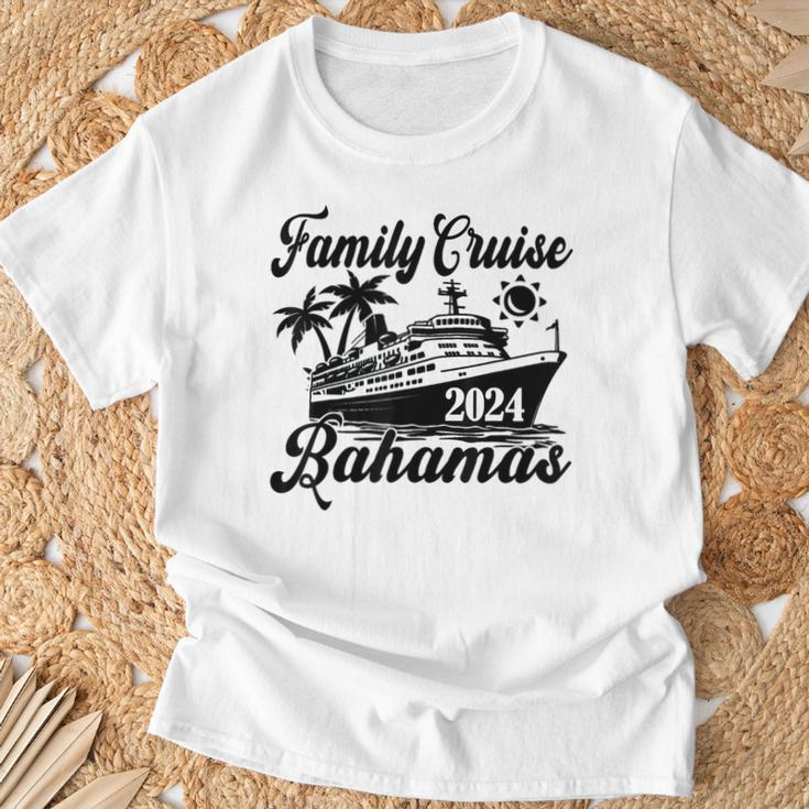Family Cruise Bahamas 2024 Family Matching Couple T-Shirt Gifts for Old Men