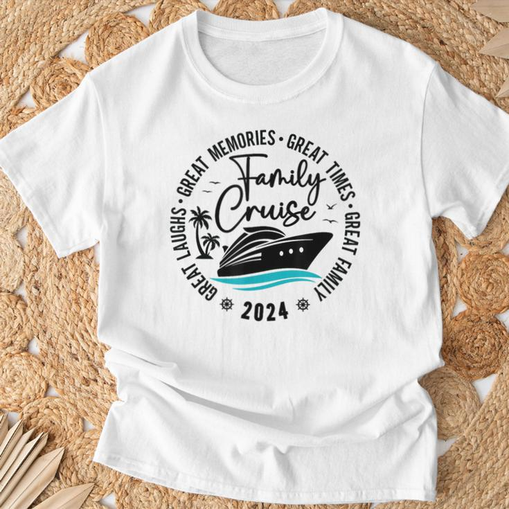 Family Cruise Mode Squad 2024 Family Great Memories T-Shirt Gifts for Old Men