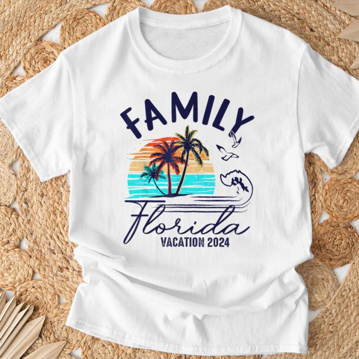 Family Florida Vacation 2024 Matching Group Family T-Shirt Gifts for Old Men