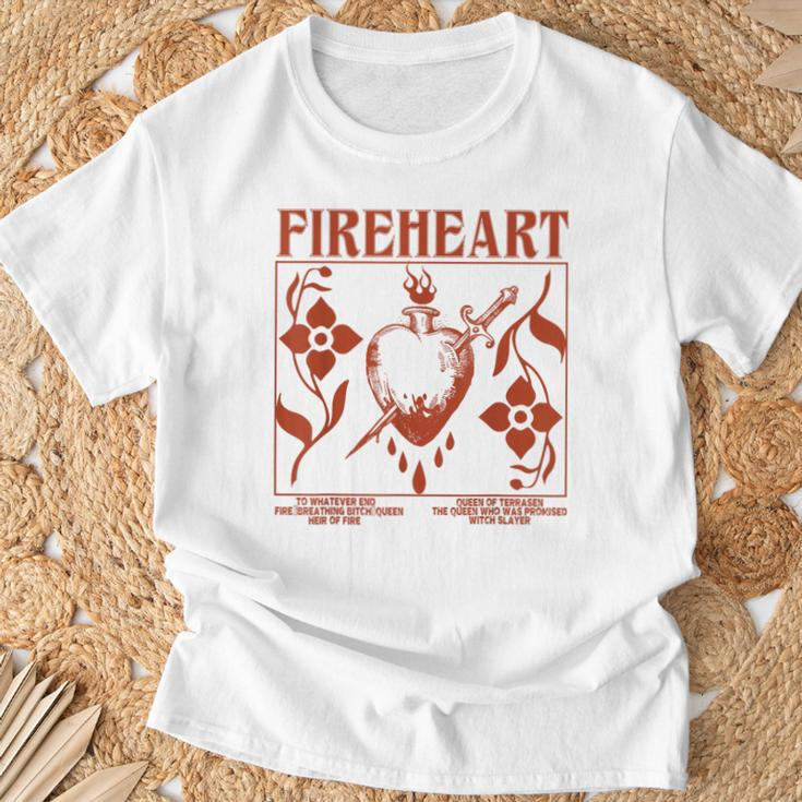 Fireheart To Whatever End Fire Breathing T-Shirt Gifts for Old Men