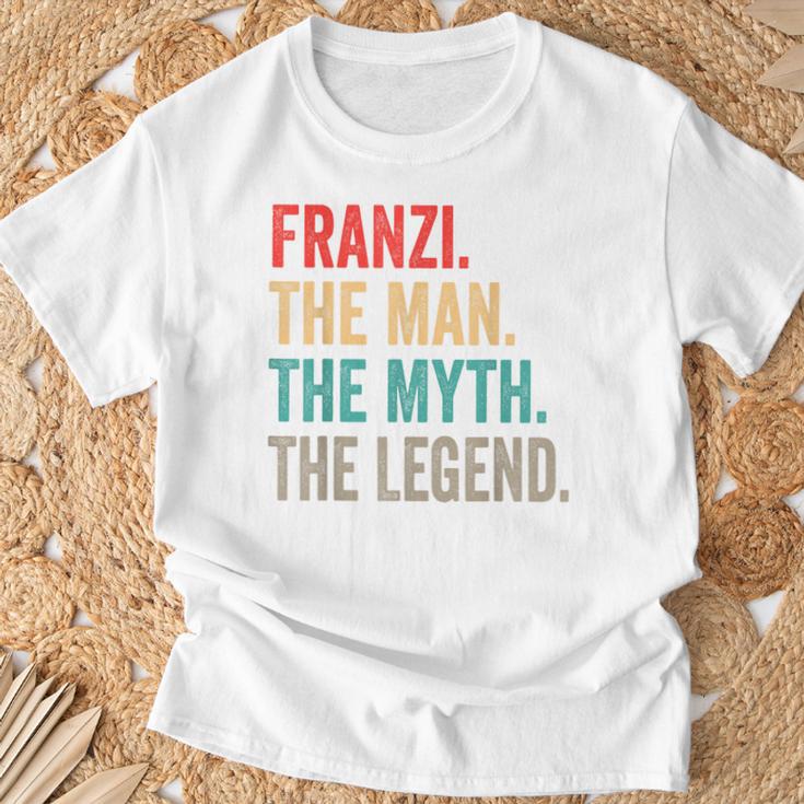 Franzi The Man The Myth The Legend Lustiges Geschenk Franzi T-Shirt Geschenke für alte Männer