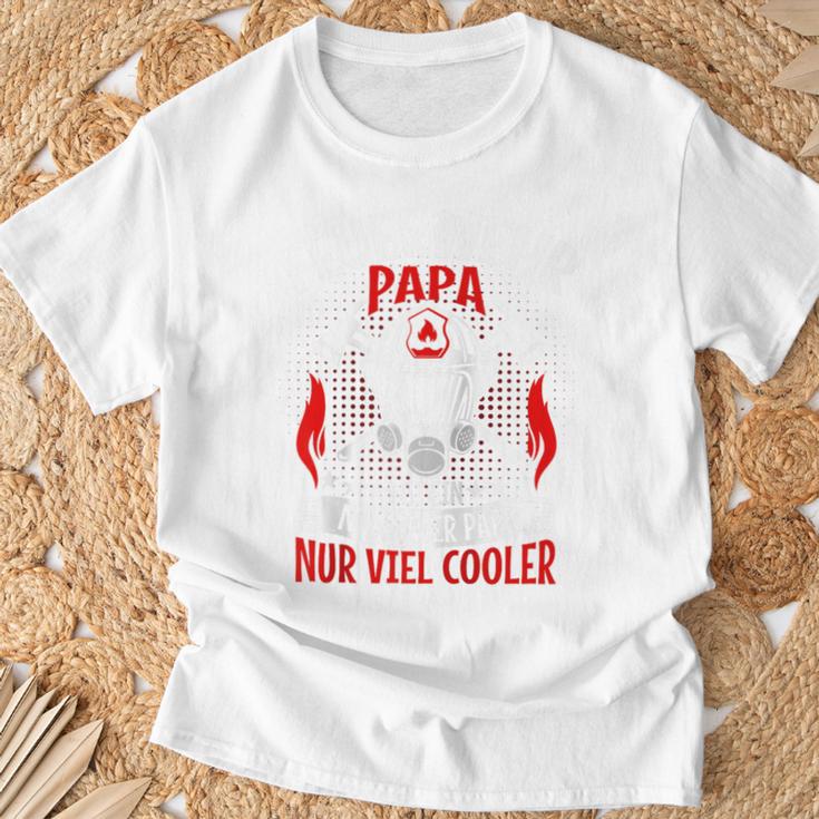 Freiwillige Feuerwehr Papa Spruchatertag Feuerwehrmann Raglan T-Shirt Geschenke für alte Männer