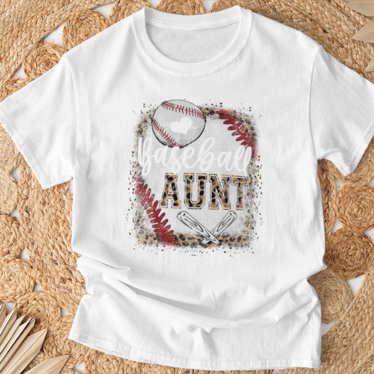 Baseball Auntie Vintage Leopard Baseball Pride T-Shirt Gifts for Old Men