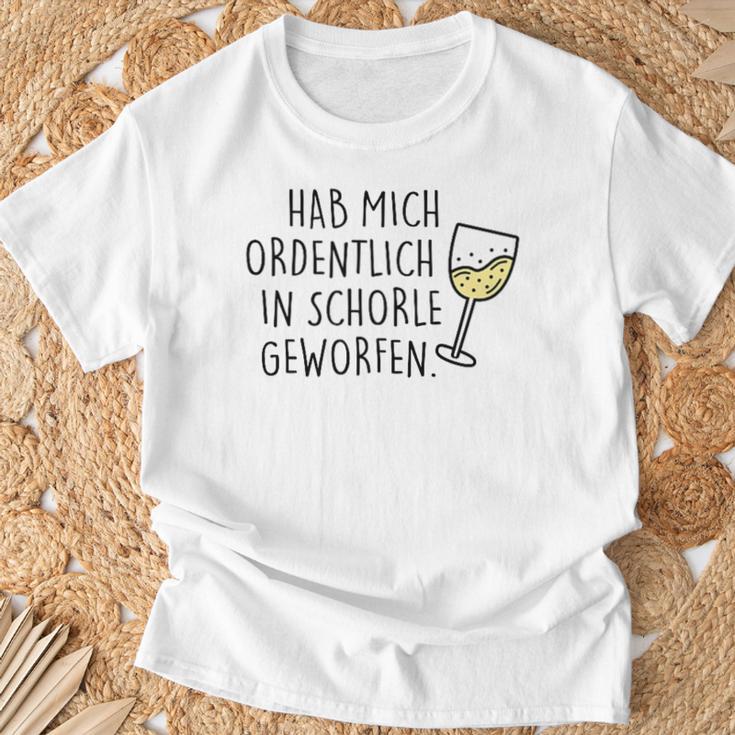 Hab Mich Ordentlich In Schorle Geweren T-Shirt Geschenke für alte Männer