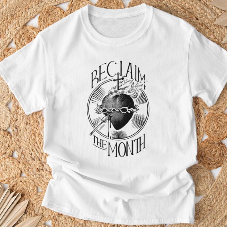 Reclaim The Month Sacred Of Heart Of Jesus T-Shirt - Monsterry