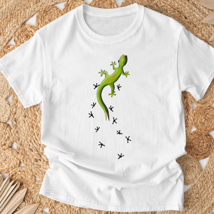 Für Echsen & Reptilien Fans Kletternder Salamander Gecko T-Shirt Geschenke für alte Männer