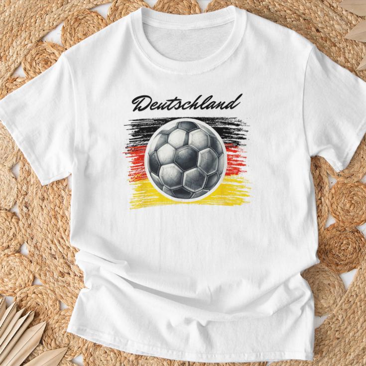 Fussball Fußball Mannschaft Flagge Deutschland Fan T-Shirt Geschenke für alte Männer