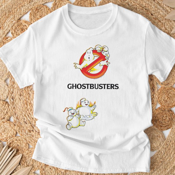 Ghostbusters Frozen Empire No Ghost Stay Puft Gray T-Shirt Geschenke für alte Männer