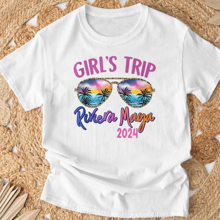 Girls Trip Riviera Maya Mexico 2024 Sunglasses Summer Squad T-Shirt Gifts for Old Men