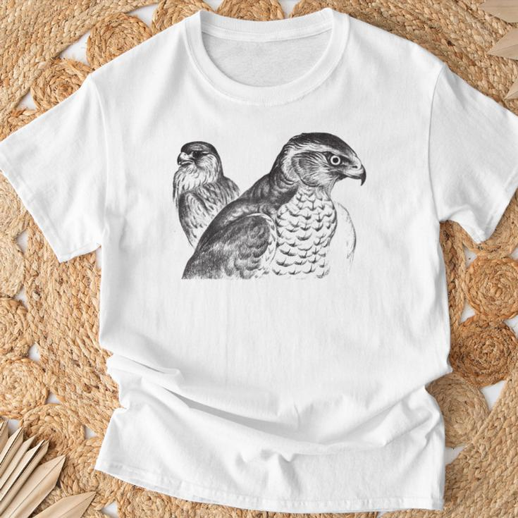 Goshawk Birds Of Prey Hawk Air Raptors Vintage Graphic T-Shirt Gifts for Old Men