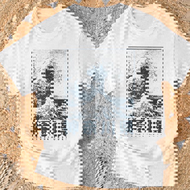 Gran Ola De Kanagawa Japón Arte Estética Japonesa Camiseta unisex Regalos para ancianos