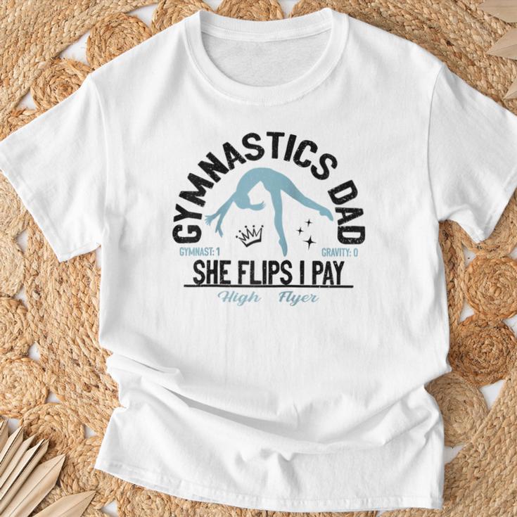 Gymnastik Papa Für Stolzeäter Raglan T-Shirt Geschenke für alte Männer