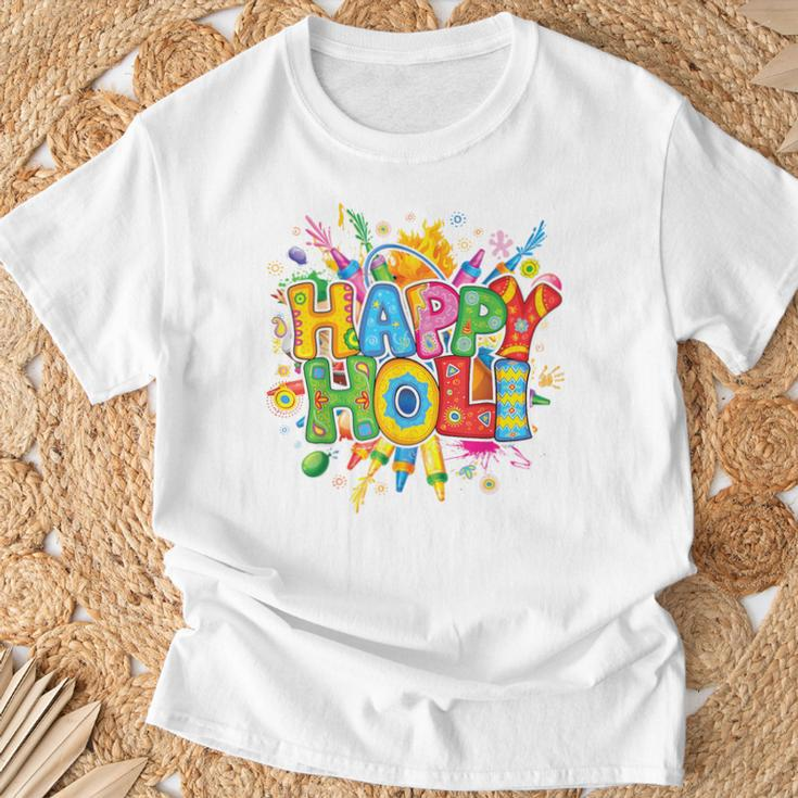 Happy Holi India Colors Festival Spring Toddler Boys T-Shirt Gifts for Old Men
