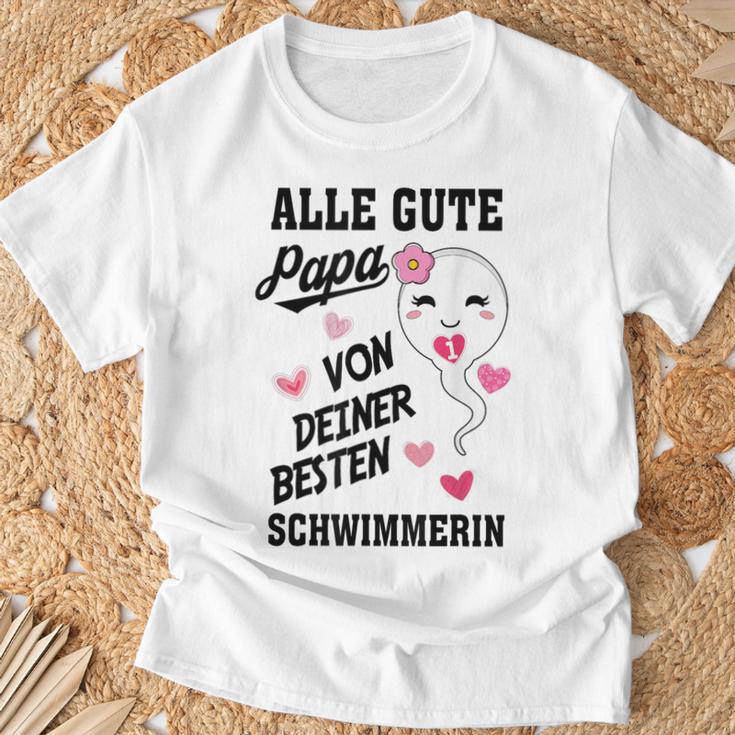 Herren Alles Gute Papa Wünscht Dir Deine Bester Swimmer S T-Shirt Geschenke für alte Männer