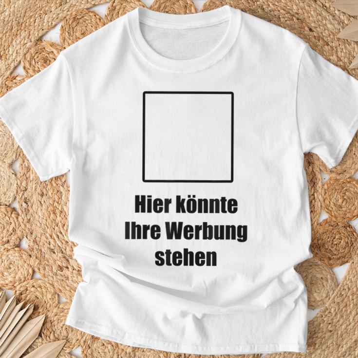 Hier Könnte Ihre Werbung Stand Hier Könnte Ihre Werbung Stand Text T-Shirt Geschenke für alte Männer