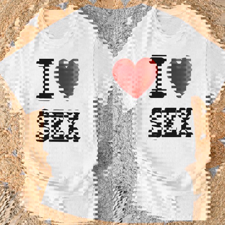 Humoristique Avec Inscription I Love Sex T-Shirt Cadeaux pour les vieillards