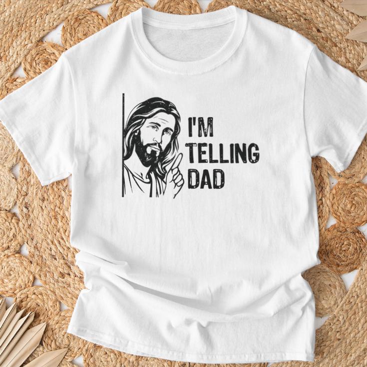 Ich Erzähle Papa Lustig Jesus Dass Ich Diesen Christen Gesehen Habe T-Shirt Geschenke für alte Männer