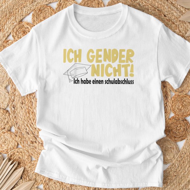 Ich Gender Nicht Halt Die Fresse Dich Hat Keiner Gefragt T-Shirt Geschenke für alte Männer