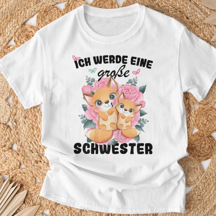 Ich Werde Große Schwester T-Shirt, Ankündigung Geschwisterliebe Geschenke für alte Männer