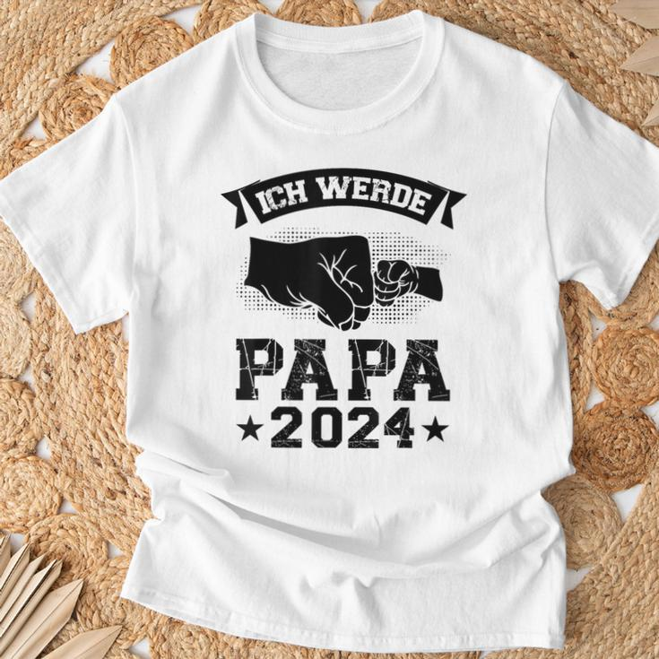 Ich Werde Papa 2024 Papa 2024 Family T-Shirt Geschenke für alte Männer