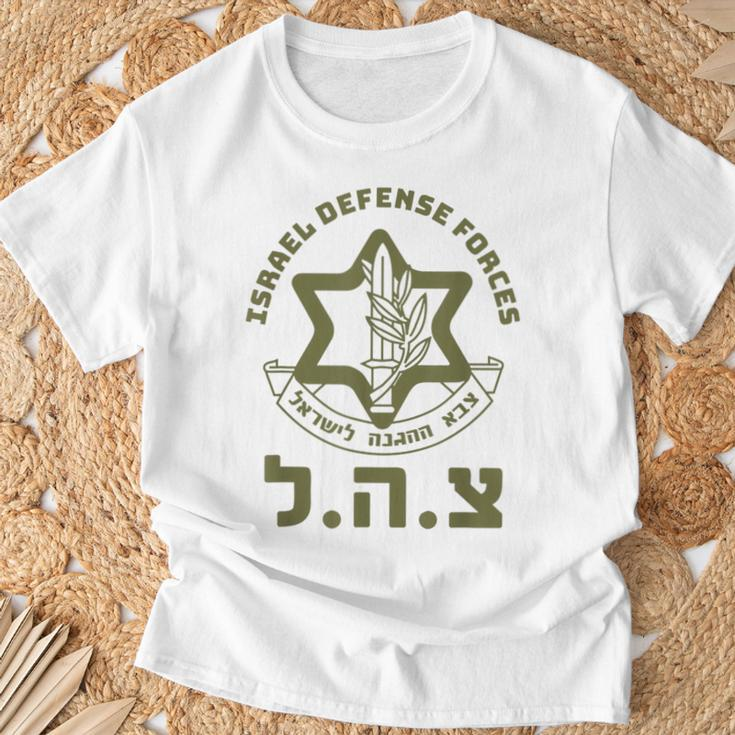 Israel Defense Forces Idf Israeli Military Army Tzahal T-Shirt Gifts for Old Men
