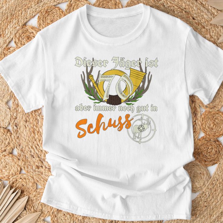 Jäger 70 Gut In Schuss Birthday Hunter Green S T-Shirt Geschenke für alte Männer