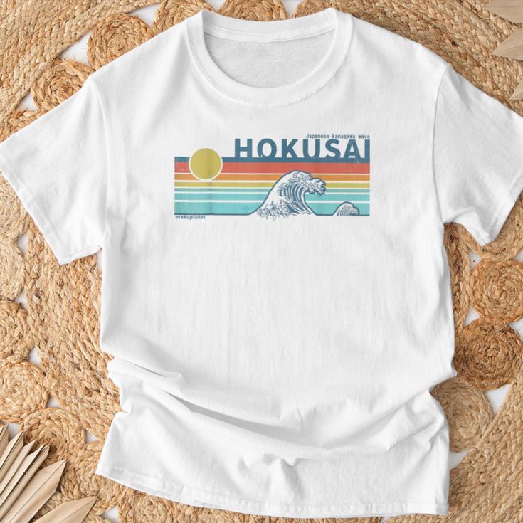 Japanische Kanagawa-Welle In Der Retro-Vaporwave-Ästhetik T-Shirt Geschenke für alte Männer