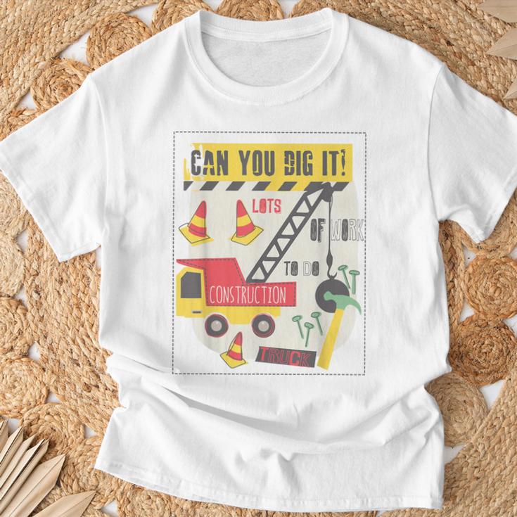 Kannst Du Es Graben Bauwagen Baustelle Lkw Junge Mann Papa T-Shirt Geschenke für alte Männer