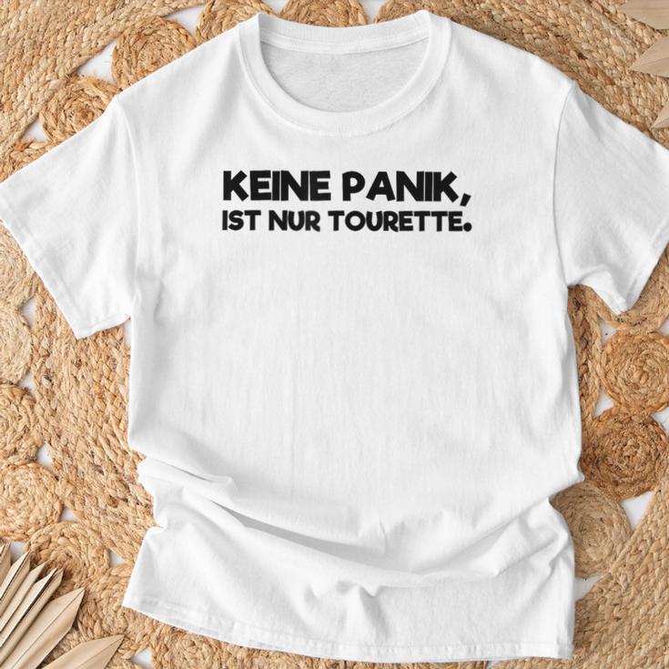 Keine Panik Nur Tourette Syndrome T-Shirt Geschenke für alte Männer