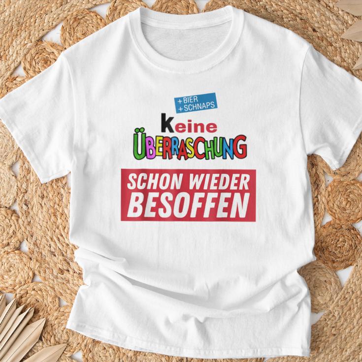 Keine Überraschung Schon Wieder Besoffen S T-Shirt Geschenke für alte Männer