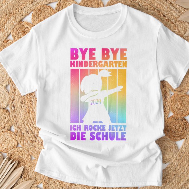 Kinder Bye Bye Kindergarten Ich Rocke Jetzt Die Schule T-Shirt Geschenke für alte Männer