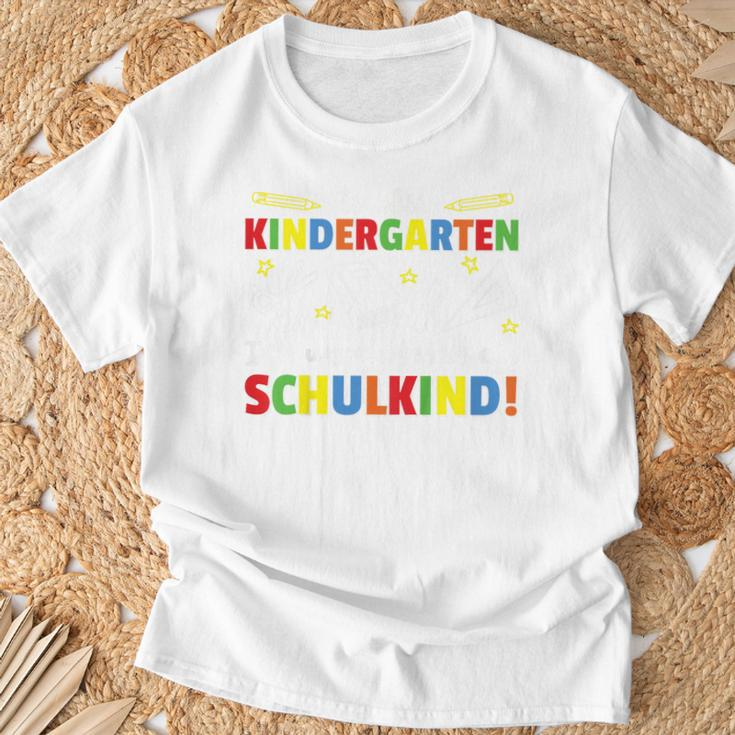 Kinder Tschüss Kindergarten Ich Werde Jetzt Ein Schulkind T-Shirt Geschenke für alte Männer