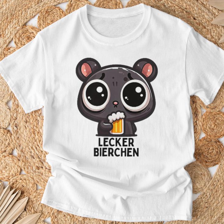 Lecker Bierchen Sad Hamster Meme T-Shirt Geschenke für alte Männer