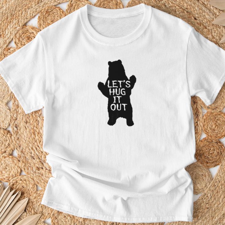 Lets Hug It Out Funny Bear Hug Tee T-Shirt - Thegiftio