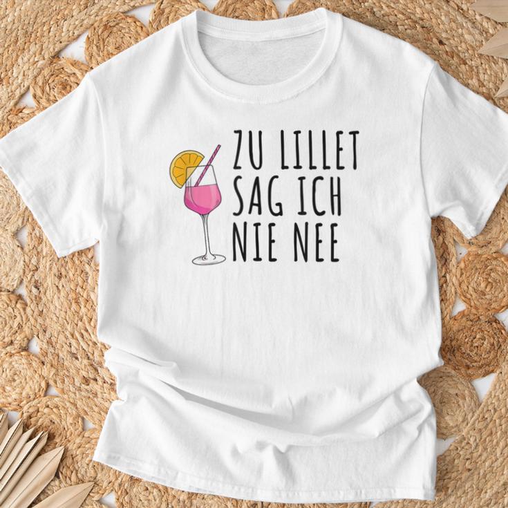 Lillet Zu Lillet Sag Ich Nie Nee T-Shirt Geschenke für alte Männer