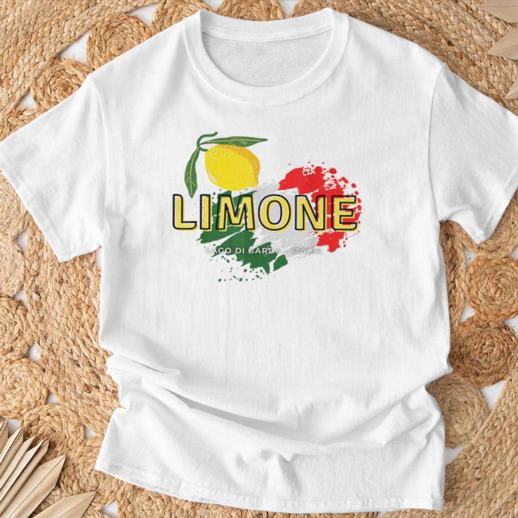 Limone Lago Di Garda Italia Blue T-Shirt Geschenke für alte Männer