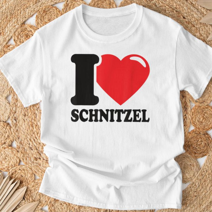 I Love Schnitzel Ich Liebe Schnitzel Schnitzel T-Shirt Geschenke für alte Männer