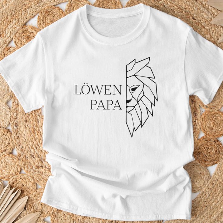 Löwen Papa S T-Shirt Geschenke für alte Männer