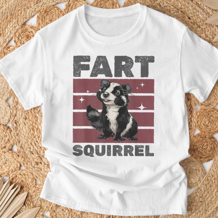 Lustiges Stinktier Furz Eichhörnchen T-Shirt Geschenke für alte Männer
