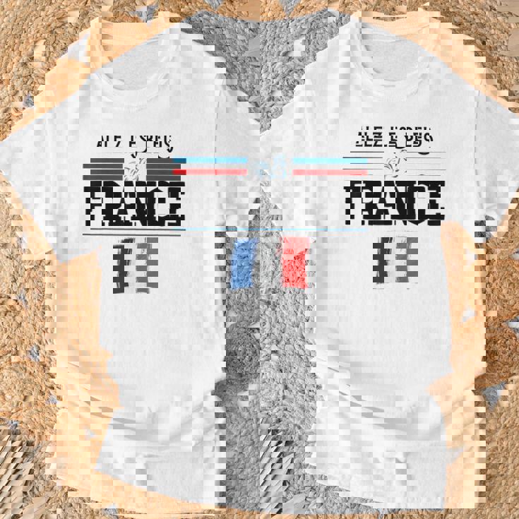 Maillot Supporter France-Equipe De France-Drapeau Tricolore T-Shirt Cadeaux pour les vieillards