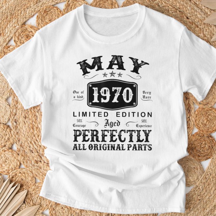 Mayo 1970 Regalos 54 Años Cumpleaños Hombre Hecho En 1970 Camiseta unisex Regalos para ancianos