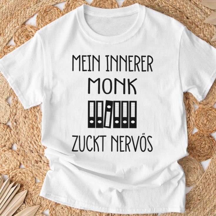 Mein Innerer Monk Zuckt Nervös T-Shirt Geschenke für alte Männer