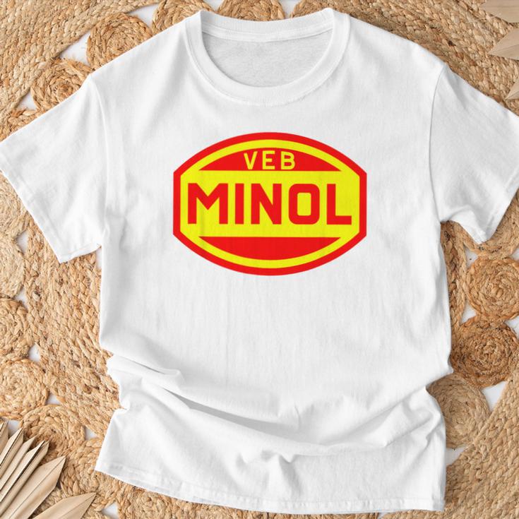 Minol Veb Folkseigenen Berieb Minol T-Shirt Geschenke für alte Männer