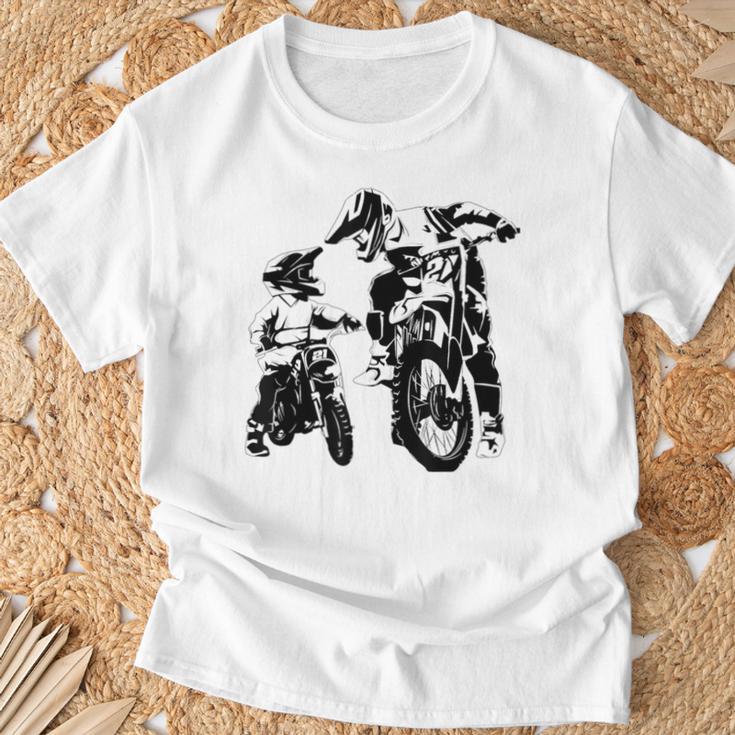 Motocross Motorcycle Wie Derater So Der Son T-Shirt Geschenke für alte Männer